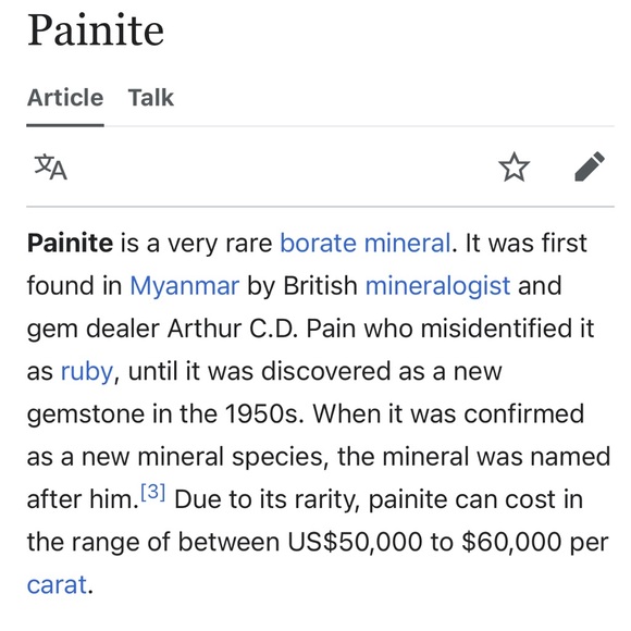 Extremely Rare! Massive 13.40CT Natural Pear Cut Painite - Picture 5 of 6